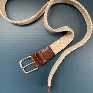 Express Men’s Leather Rope Belt NWT